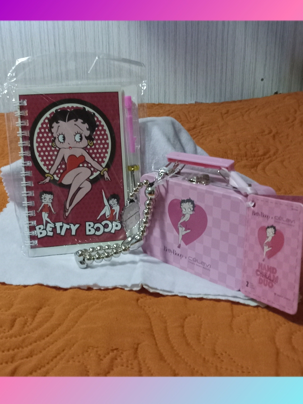 Betty Boop Pink Mini Hand Care Case Set